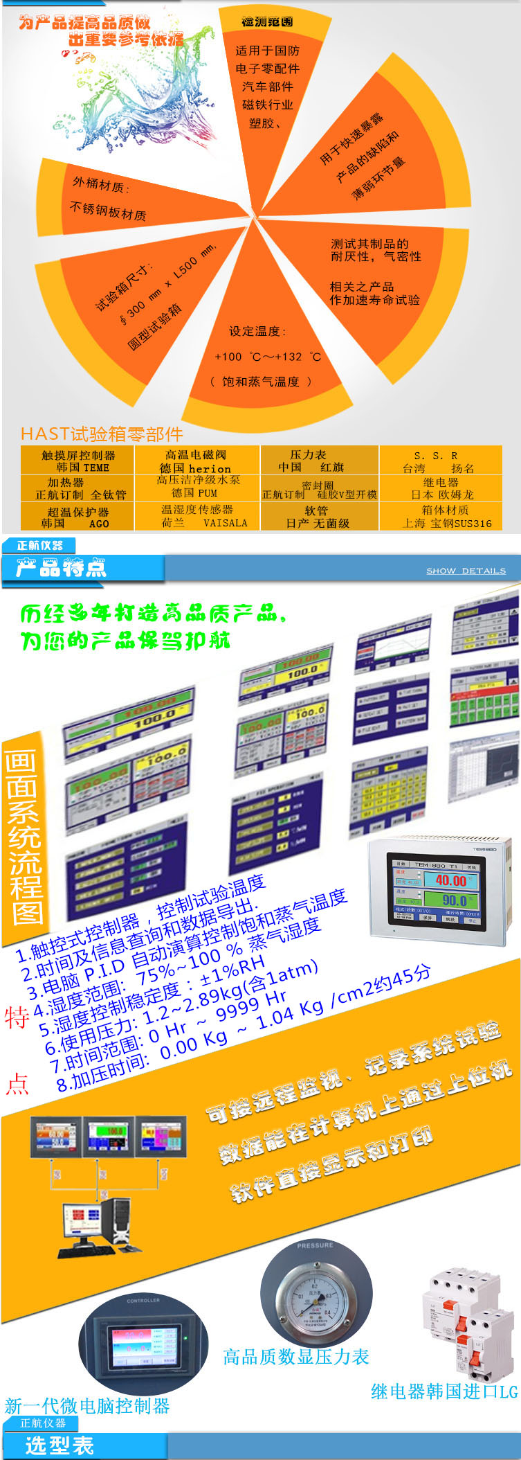 HAST老化試驗(yàn)箱流程圖介紹